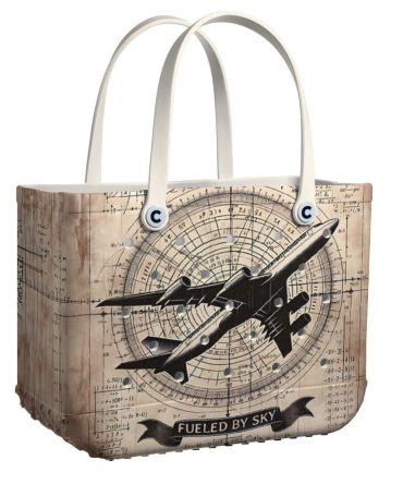 Vintage Airplane Tote Bag - Stylish Aviation-Inspired Carryall For Travel & Everyday Use