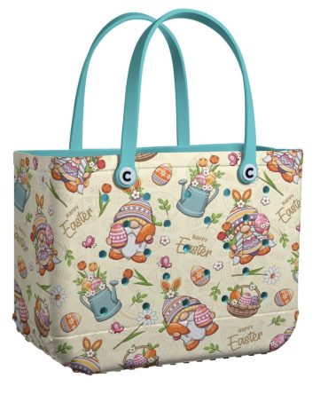 Bucket Tote Bag, Limited Edition Bogg Bag, Beach Bag Hoppy Easter