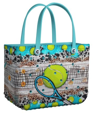 Bucket Tote Bag, Limited Edition Bogg Bag, Beach Bag Tennis Vibes