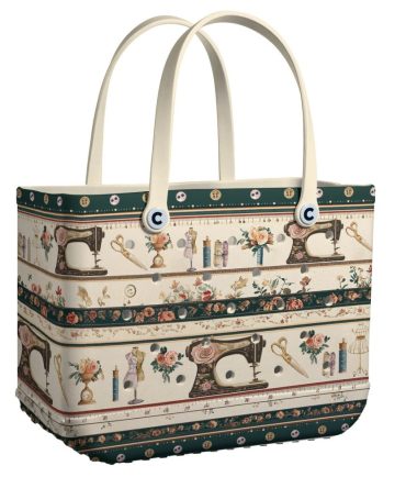 Vintage Sewing Pattern Tote Bag - Stylish Crafty Design, Durable & Spacious, Perfect Gift For Sewing Enthusiasts