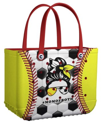 Bucket Tote Bag, Limited Edition Bogg Bag, Beach Bag Double Play Mom