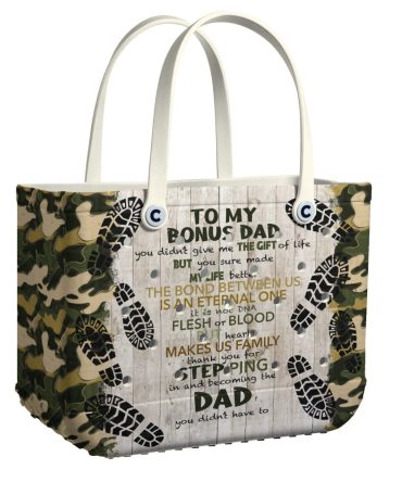 Bucket Tote Bag, Limited Edition Bogg Bag, Beach Bag To My Bonus Dad