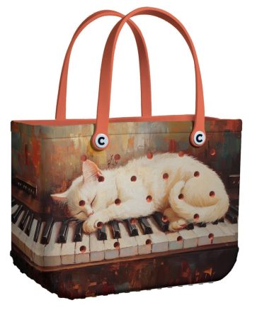 Bucket Tote Bag, Limited Edition Bogg Bag, Beach Bag Melody Paws