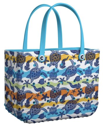 Tropical Turtle Beach Tote Bag - Large, Eco-Friendly, Vibrant Summer Style, Perfect For Beach Trips & Shopping