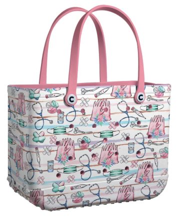 Stylish Medical Print Tote Bag – Durable, Spacious, Perfect For Healthcare Professionals