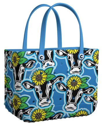 Bucket Tote Bag, Limited Edition Bogg Bag, Beach Bag Udderly Bright
