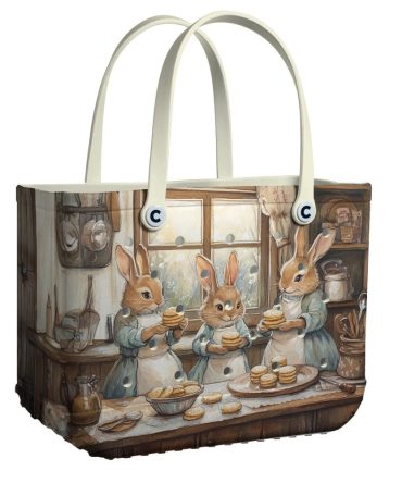 Bucket Tote Bag, Limited Edition Bogg Bag, Beach Bag Baking Bunny