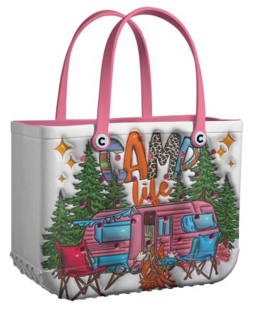 Bucket Tote Bag, Limited Edition Bogg Bag, Beach Bag Camping Crew