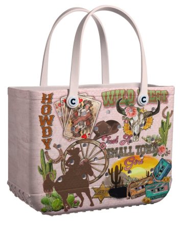 Bucket Tote Bag, Limited Edition Bogg Bag, Beach Bag Small Town Sass