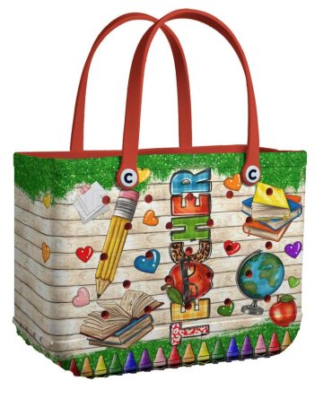 Bucket Tote Bag, Limited Edition Bogg Bag, Beach Bag Apple Of My Class