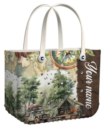 Personalized Adventure Tote Bag - Custom Camping Design For Outdoor Lovers