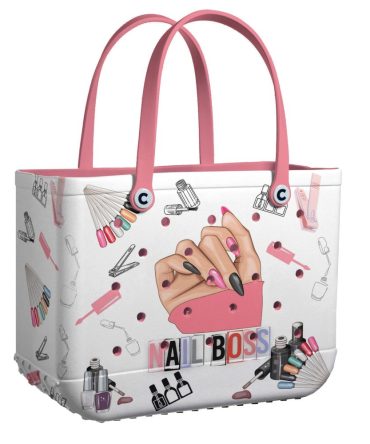 Bucket Tote Bag, Limited Edition Bogg Bag, Beach Bag Nail Boss
