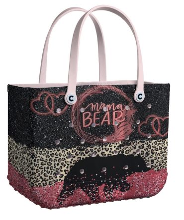Bucket Tote Bag, Limited Edition Bogg Bag, Beach Bag Mama Bear