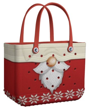 Festive Santa Tote Bag - Christmas Themed, Durable & Stylish Holiday Accessory For Shopping