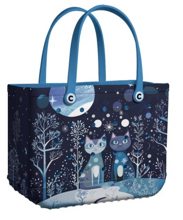 Bucket Tote Bag, Limited Edition Bogg Bag, Beach Bag Starry Companions