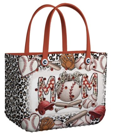 Baseball Mom Tote Bag - Stylish Leopard Print For Sports Enthusiasts - Perfect Gift For Moms!