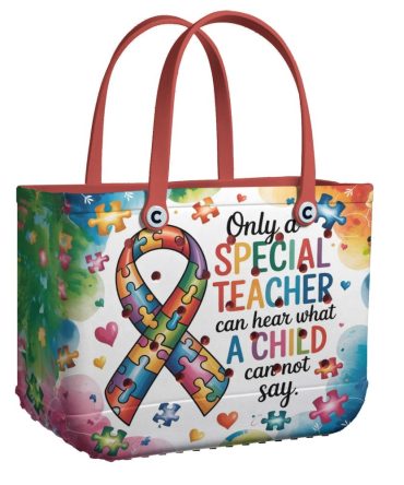 Bucket Tote Bag, Limited Edition Bogg Bag, Beach Bag Special Teacher