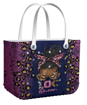 Bucket Tote Bag, Limited Edition Bogg Bag, Beach Bag Loc Queen