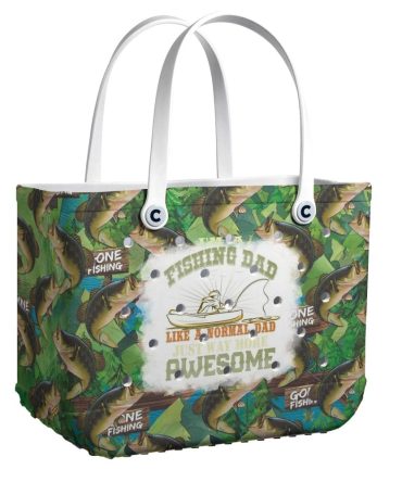 Bucket Tote Bag, Limited Edition Bogg Bag, Beach Bag Fishing Dad