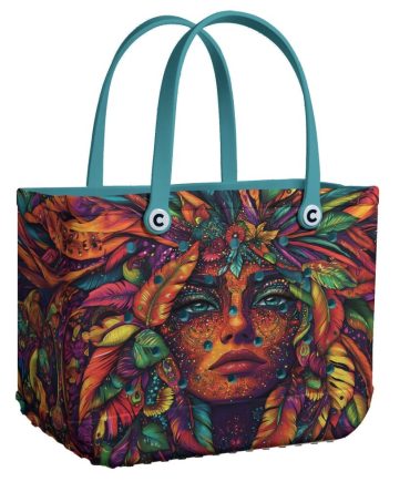 Vibrant Boho Chic Tote Bag – Colorful Art Design, Durable & Spacious