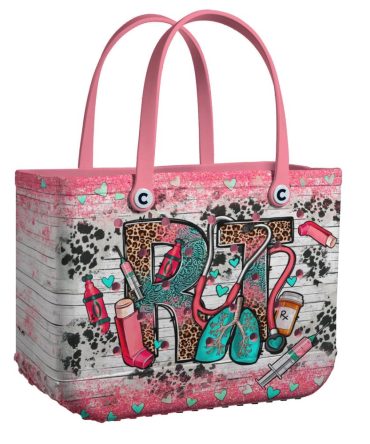 Bucket Tote Bag, Limited Edition Bogg Bag, Beach Bag Respyratory Therapist
