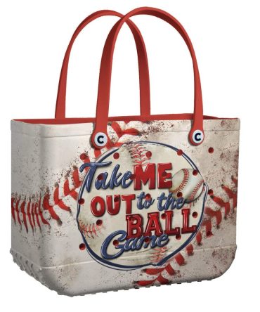 Bucket Tote Bag, Limited Edition Bogg Bag, Beach Bag Take Me Out To The Ball Game
