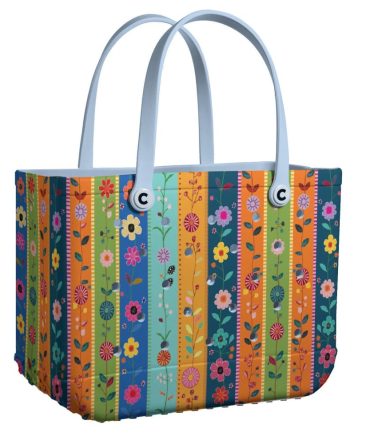 Bucket Tote Bag, Limited Edition Bogg Bag, Beach Bag The Floralette
