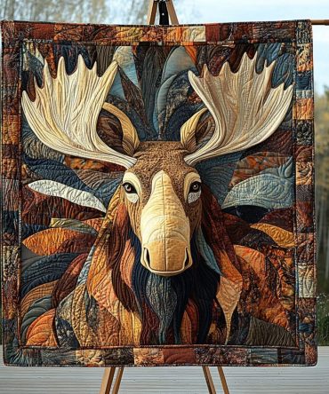 Majestic Moose Quilted Blanket