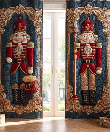 Majestic Nutcracker Quilted Curtains