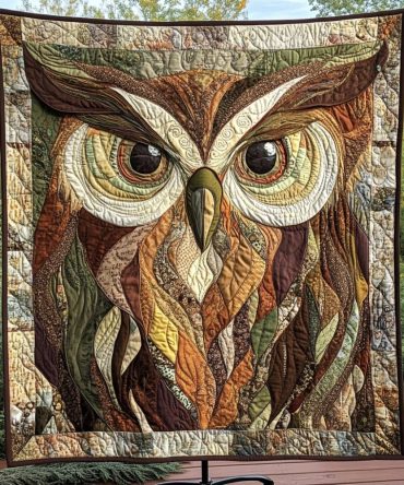 Majestic Owl Quilted Blanket