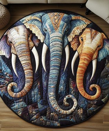 Majestic Path Quilted Round Mat