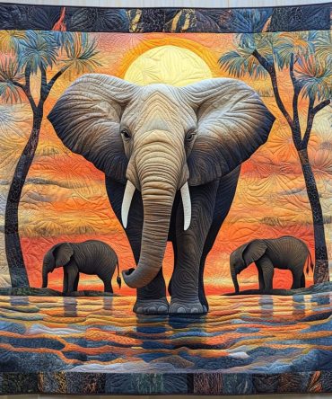 Majestic Savannah Quilted Blanket