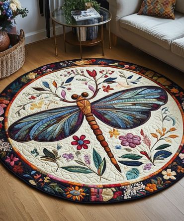 Majestic Wings Quilted Round Mat