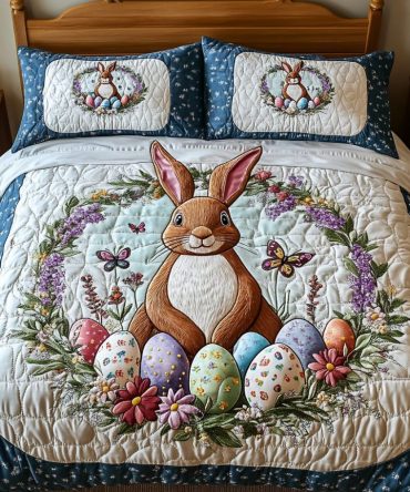 Meadow Bloom 3-Piece Quilted Bedding Set