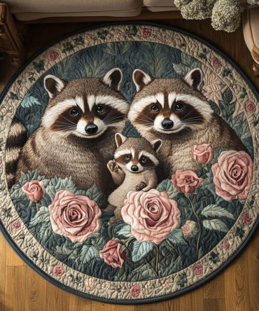 Meadow Mischief Quilted Round Mat