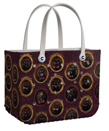 Bucket Tote Bag, Limited Edition Bogg Bag, Beach Bag Noble Feline