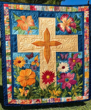 Merry Cross Quilted Blanket