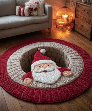 Merry Spirit Quilted Round Mat