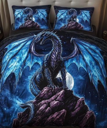 Midnight Majesty 3-Piece Quilted Bedding Set