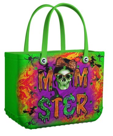 Spooky Green Momster Tote Bag – Perfect For Halloween & Everyday Fun!