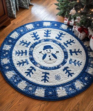 Moonlit Lodge Quilted Round Mat