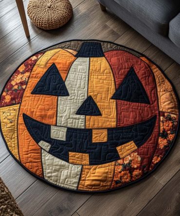 Moonlit Night Quilted Round Mat