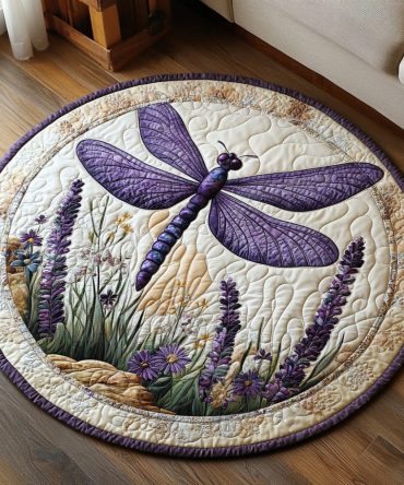 Moonlit Wings Quilted Round Mat
