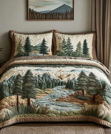 Mountain Bliss 3-Piece Quilted Bedding Set
