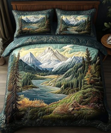 Mountain Bliss 3-Piece Quilted Bedding Set