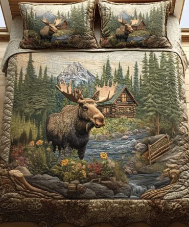 Mountain Hearth 3-Piece Quilted Bedding Set