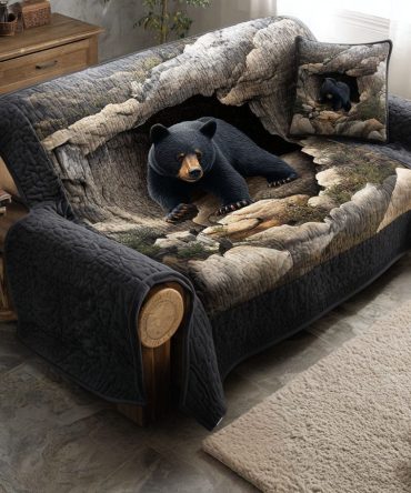 Mountain Shadows Quilted Sofa Cover