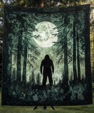 Mystic Bigfoot Quilted Blanket