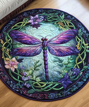 Mystic Bloom Quilted Round Mat