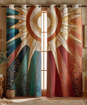 Mystic Dawn Radiance Quilted Curtains